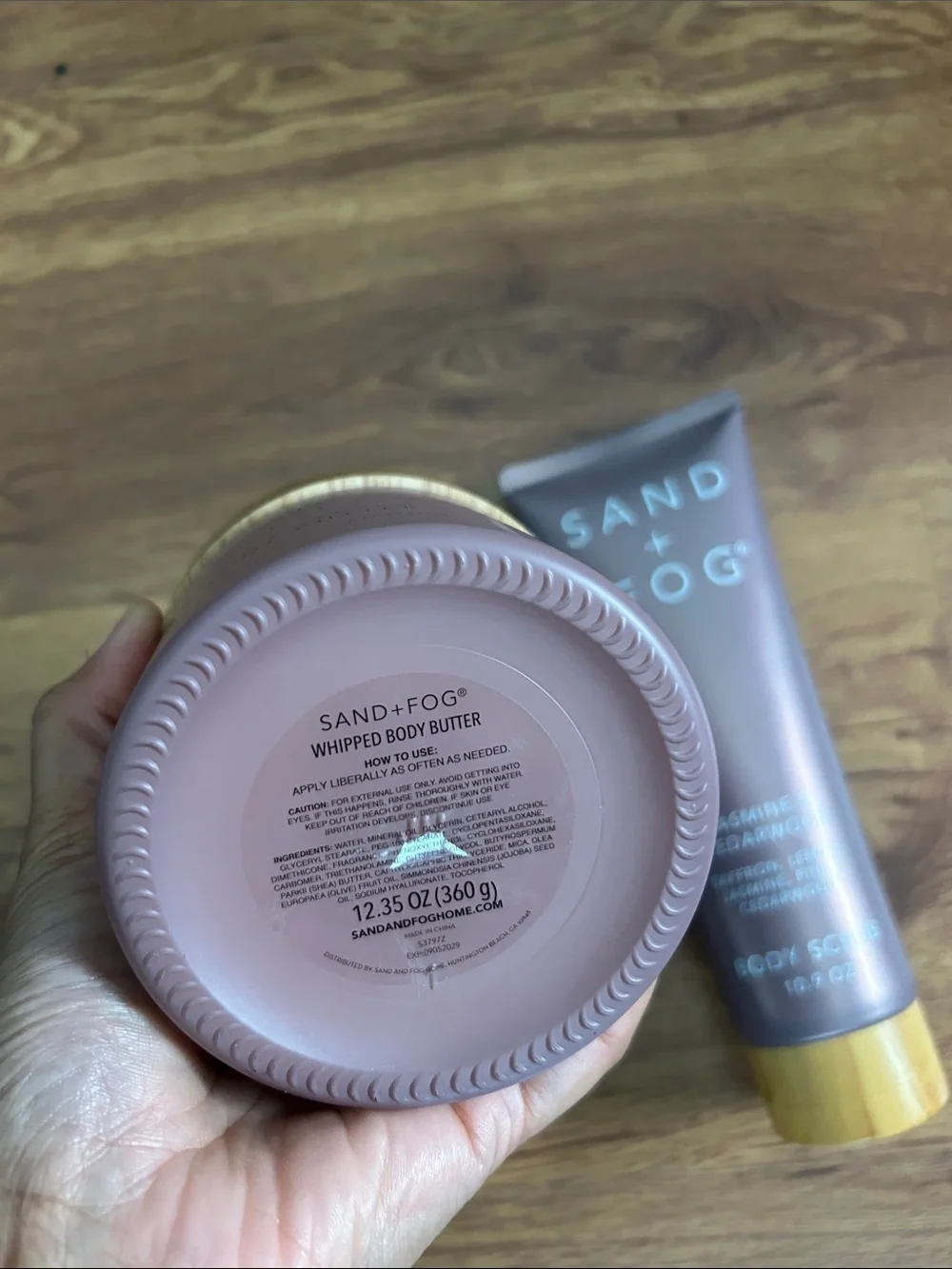 Sand+ Fog Jasmine & Cedarwood Body Scrub & Butter